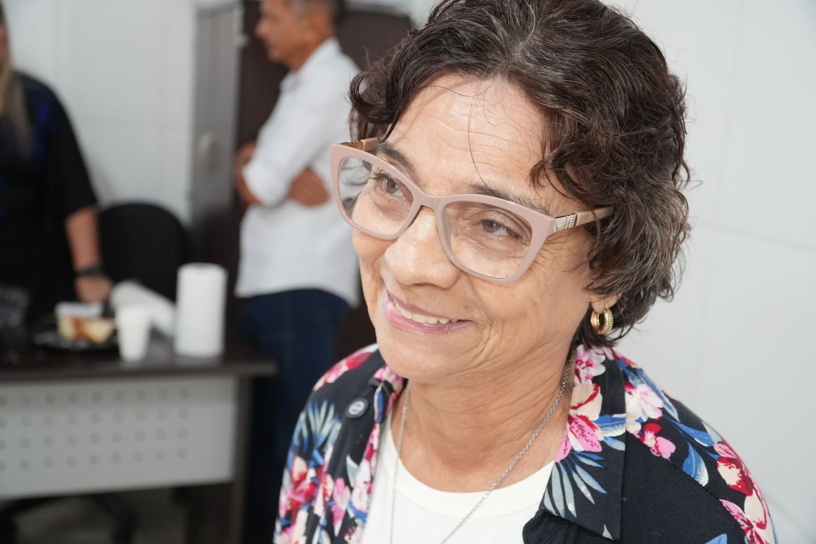 uando eu vim pra cá gostei muito, passou minha ansiedade e hoje sou feliz, disse Francisca de Alencar