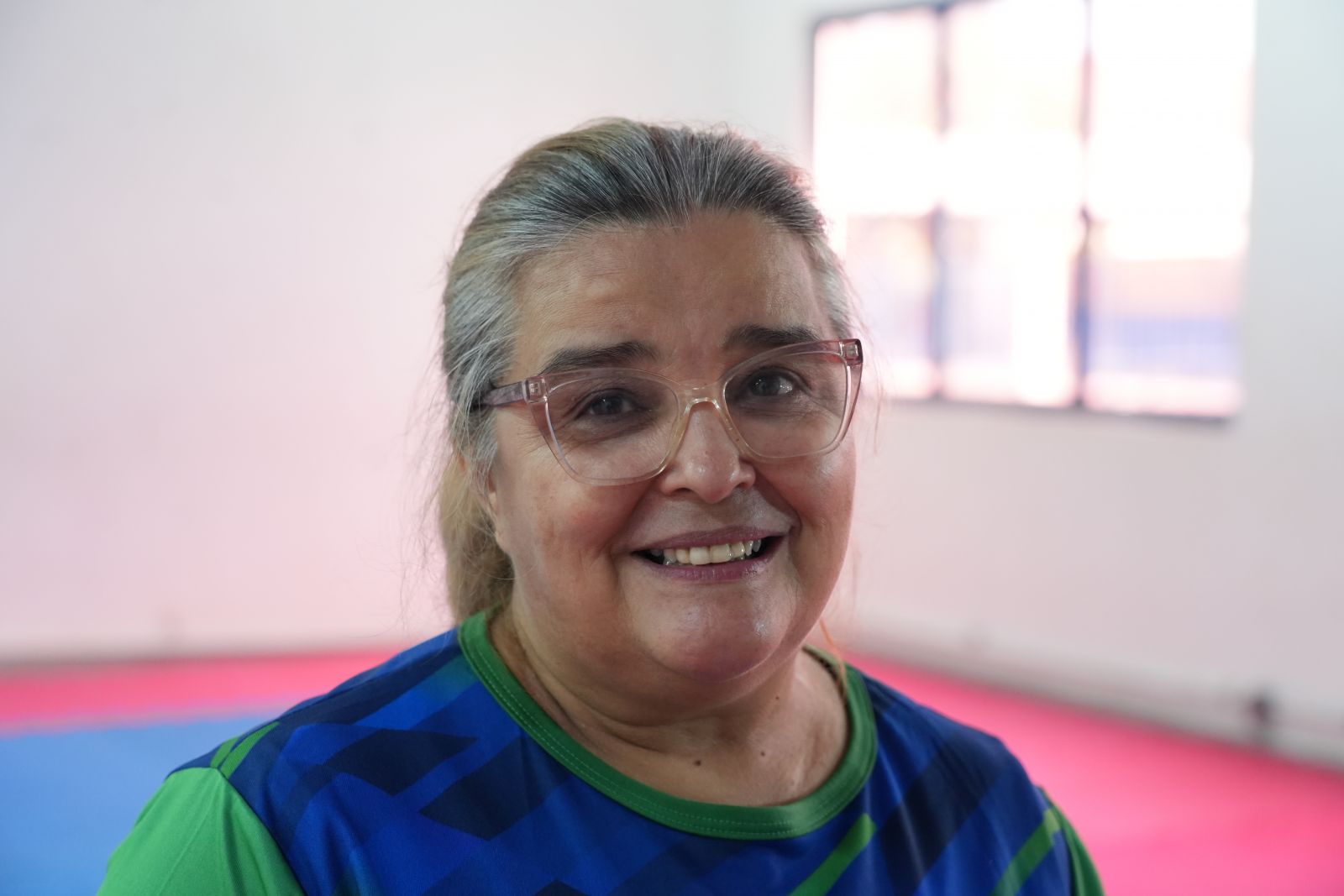 Zilma Diniz encontrou nas aulas uma forma de cuidar da saúde